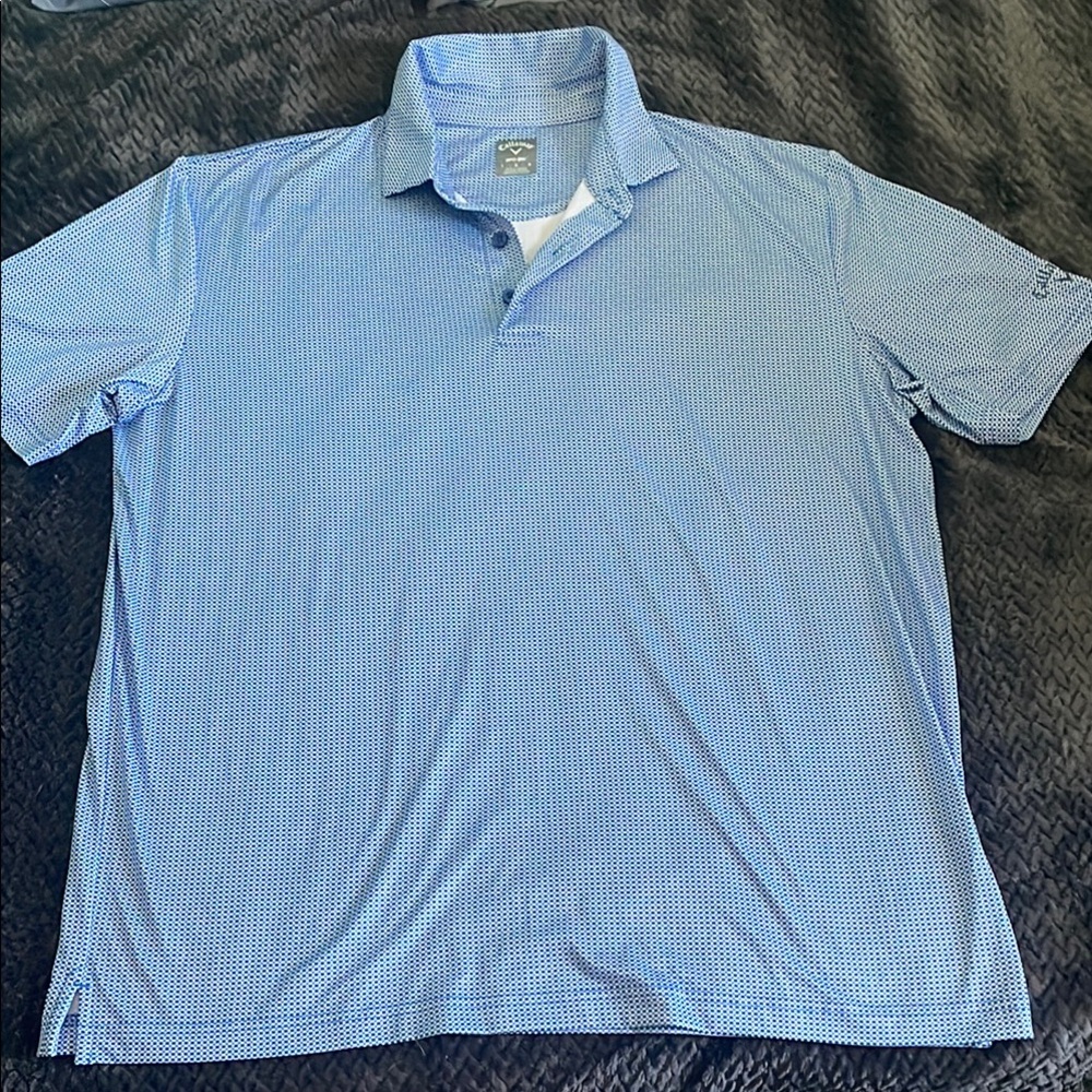 🌟 3 for $35! Callaway Opti-Dri Blue Polo Shirt